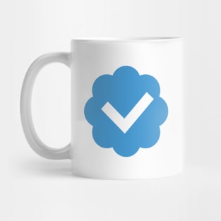 Verified Twitter Blue Check Mug